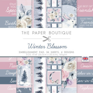 The Paper Boutique Winter Blossom 8x8 Embellishments Pad 1989