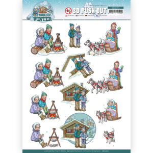 3D Push Out - Yvonne Creations - Funky Nanna – Nordic Winter - Cosy Together 10701