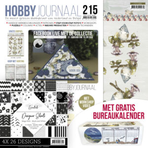 Set Hobbyjournaal 215 met mega paperpack zwart wit