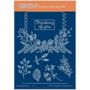FLORAL DELIGHTS - AUTUMN - THINKING OF YOU A6 GROOVI PLATE 41939