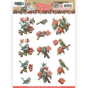 3D Push Out - Amy Design - Botanical Garden - Colorful Birds 10732