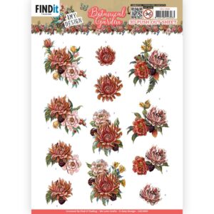 3D Push Out - Amy Design - Botanical Garden - Colorful Flowers 10734