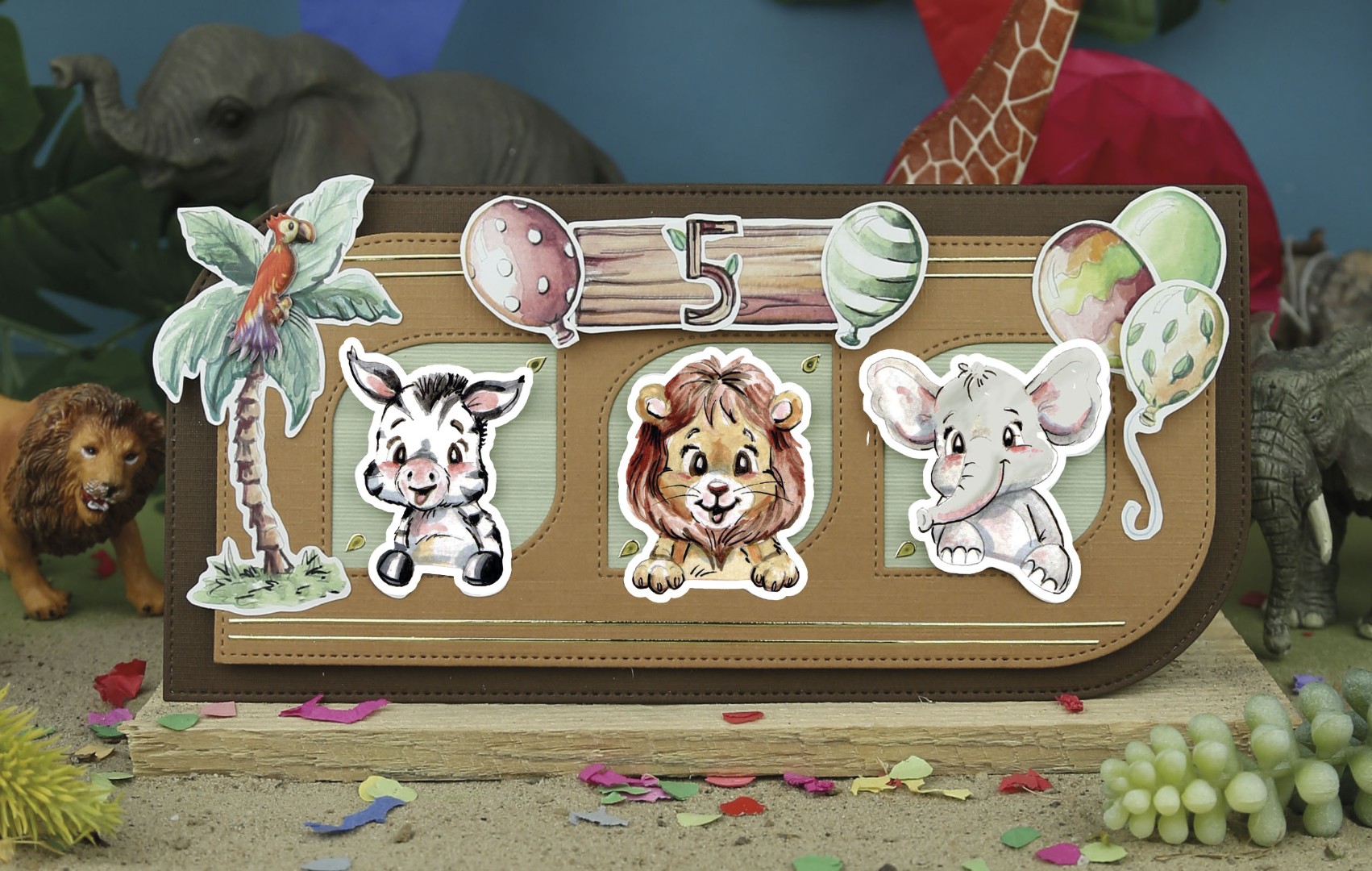 Push Out - Yvonne Creations - Jungle Party - Small Elements - A 10741 - Afbeelding 2