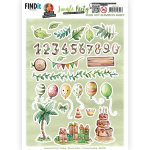 Push Out - Yvonne Creations - Jungle Party - Small Elements - A 10741