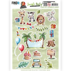 Push Out - Yvonne Creations - Jungle Party - Small Elements - B 10742