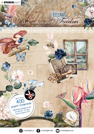 Studio Light Die-cut Block Feelings of Freedom nr.41 JMA-FOF-DCB41 A5 (03-23)