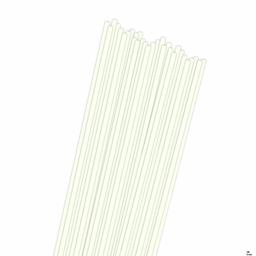Quilling papier strips 5 mm on edge wit
