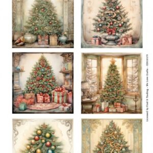 Scenery uitdrukvel - Card Deco Essentials - Christmas Tree Square 10179