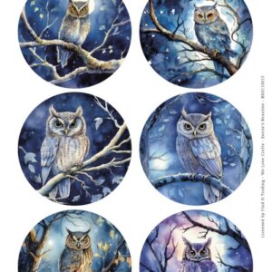 Push-Out Scenery - Berries Beauties - Owl Round 10013