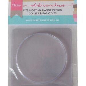 Marianne D Shaker windows - rond 9 cm - 4mm 10 st LR0025 105x150x15 mm