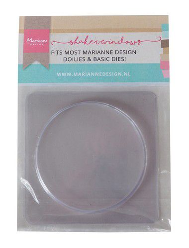 Marianne D Shaker windows - rond 9 cm - 4mm 10 st LR0025 105x150x15 mm