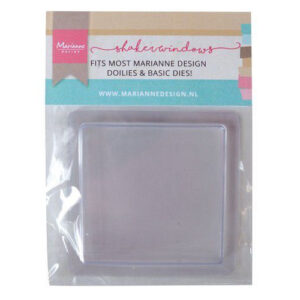 Marianne D Shaker windows - vierkant 9 cm - 4mm 10 st LR0024 105x150x15 mm