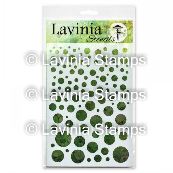 Lavinia Stencil White Orbs