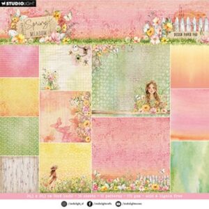 Studio Light Spring Meadow Background Paper Pad 