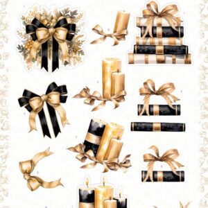 3D Pushout Sheet - Berries Beauties - Golden Whisper - Bow