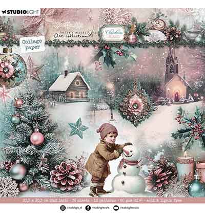 Studio Light White & Vintage mint Christmas Blush nr. 20