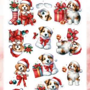 3D Pushout Sheet - Berries Beauties - A Very Furry Christmas - Puppy