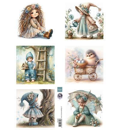 Knipvel A4 Marianne Design Dreamy Spring by Fairybells FB2508